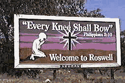 A sign in Roswell, NM