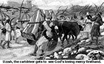 God kills a man for touching the ark